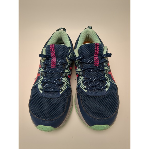 ASICS GEL-Venture 7 Women's Navy Blue Pink Trail‎ Running Shoes Sneakers - Picture 3 of 13